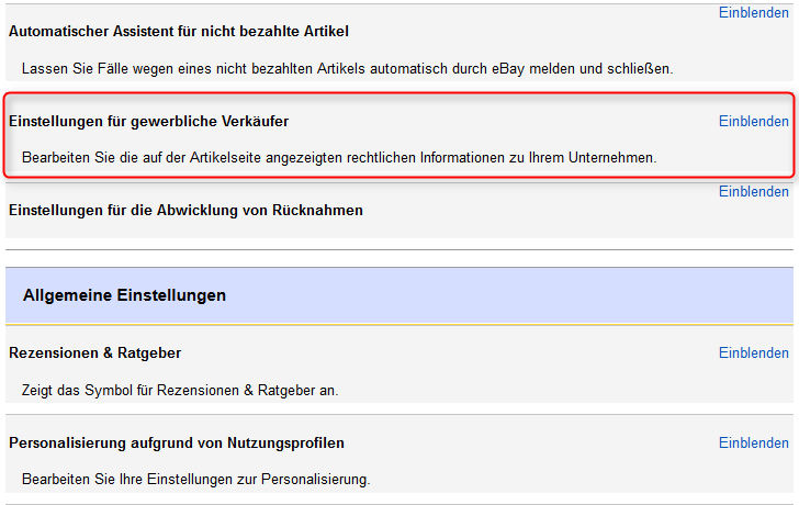 Anleitung Ebay Rechtstexte Wie Agb Impressum Und Widerrufsbelehrung Einbinden Website Check De