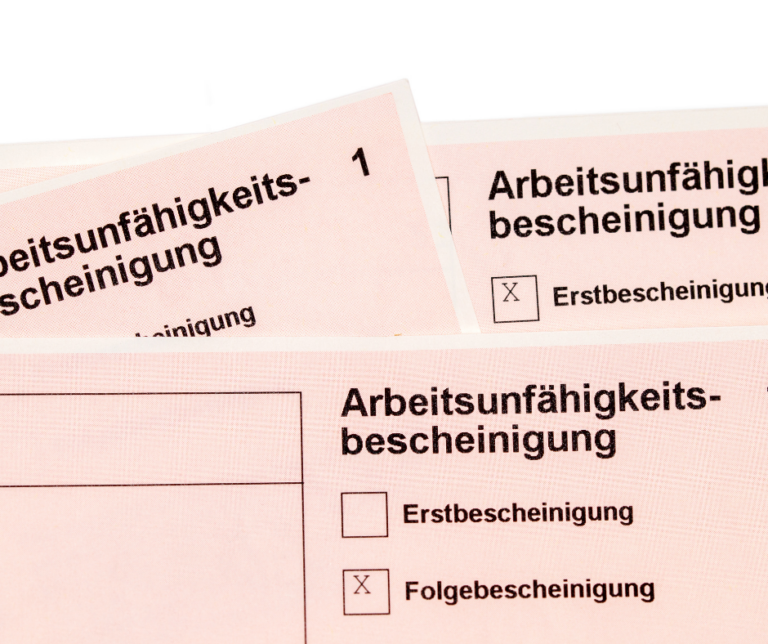 Arbeitsunfähigkeitsbescheinugung