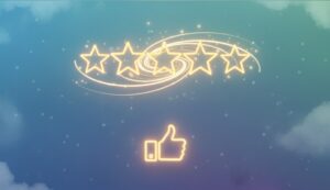 Online Bewertungen Sterne Daumen hoch